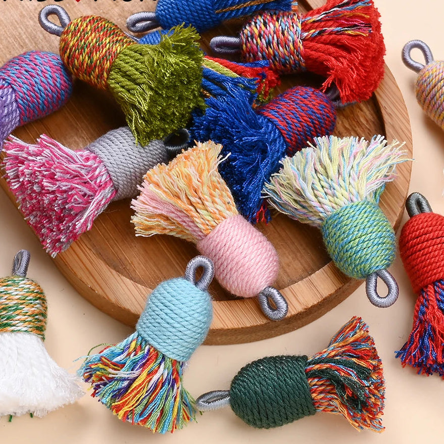 2 PC Nivelle Multicolor Tassel