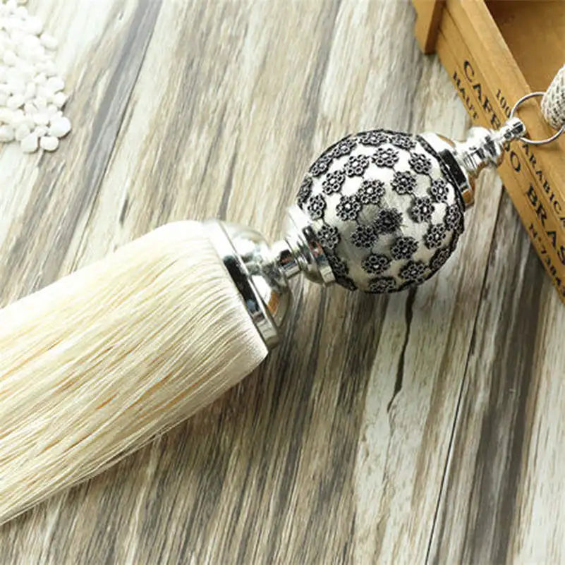 2 PC Eloure Curtain Tassel Fringe Tiebacks