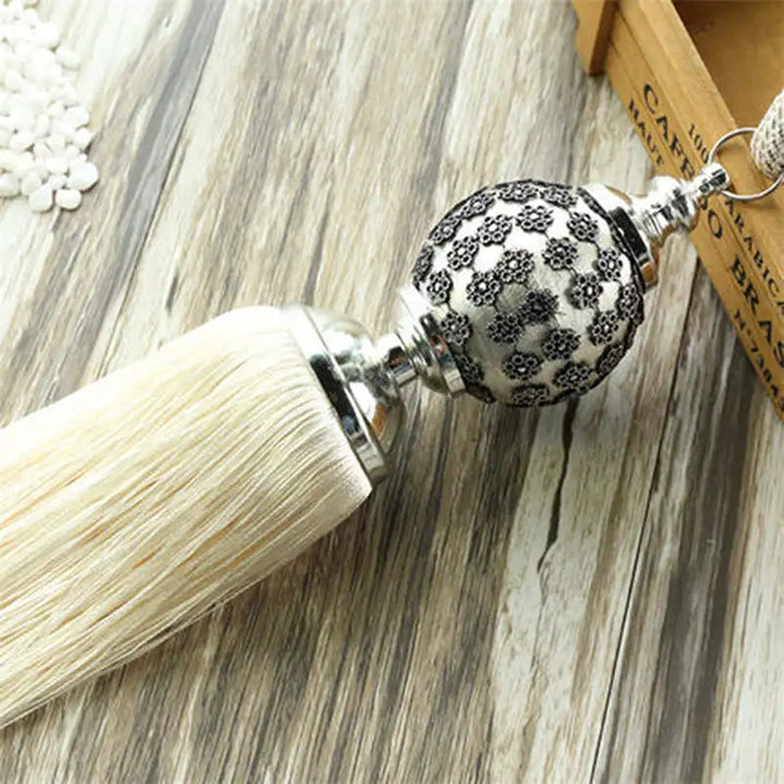 2 PC Eloure Curtain Tassel Fringe Tiebacks
