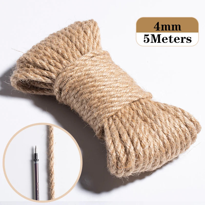 2 Meter / Natural Jute Crafts Rope String Ribbon