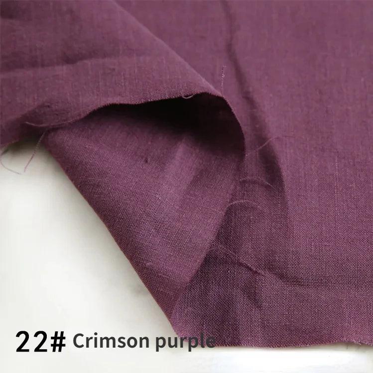 22 Colors / Alim Solid 100% Linen Fabric