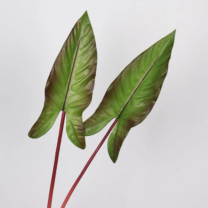 Spire 31 Inch Artificial Alocasia Leaf Faux Green Plant