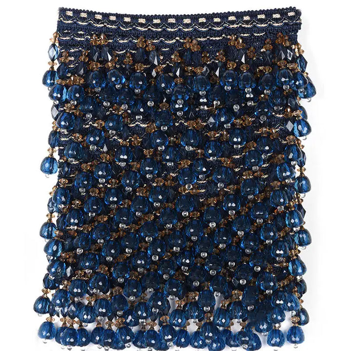 6 YARDS / Geros Beaded Tassel Fringe Trim