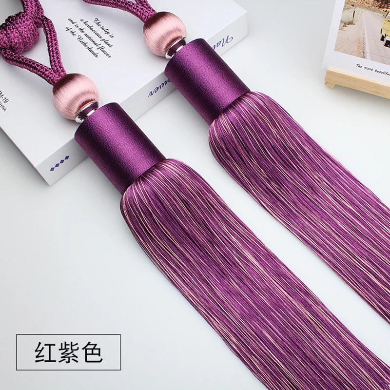 2 PC Vellor Curtain Tassel Tiebacks