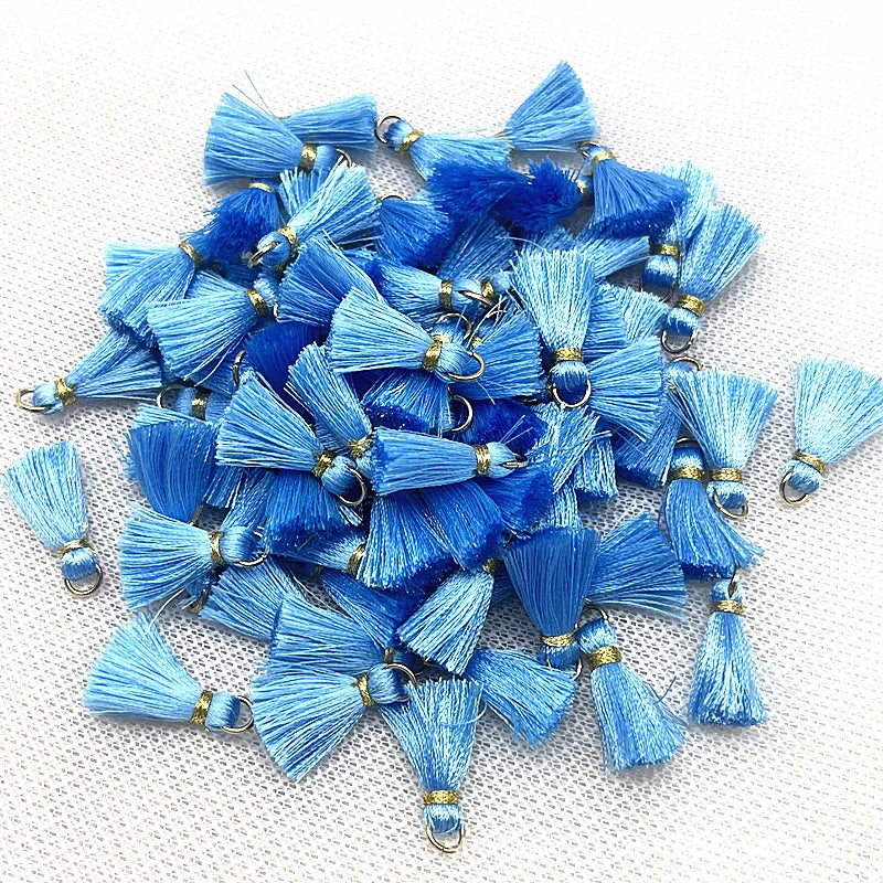 50 PC Mireau 20mm Mini Metal Hanging Ring Tassel