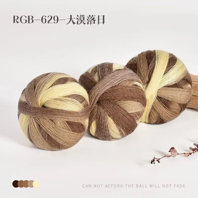 300g Pack Rainbow Wool Yarn