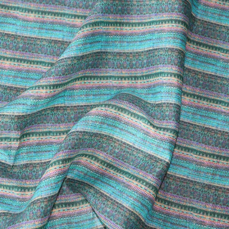 Naylah Stripes 100% Linen Fabric