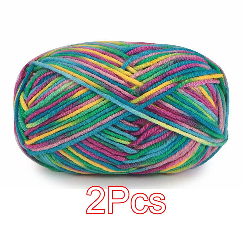 2PC / Tie-dye Crochet Yarn