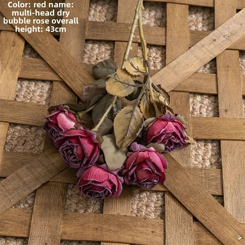 Breeze 43cm 6 Head Bubble Rose Artificial Flower