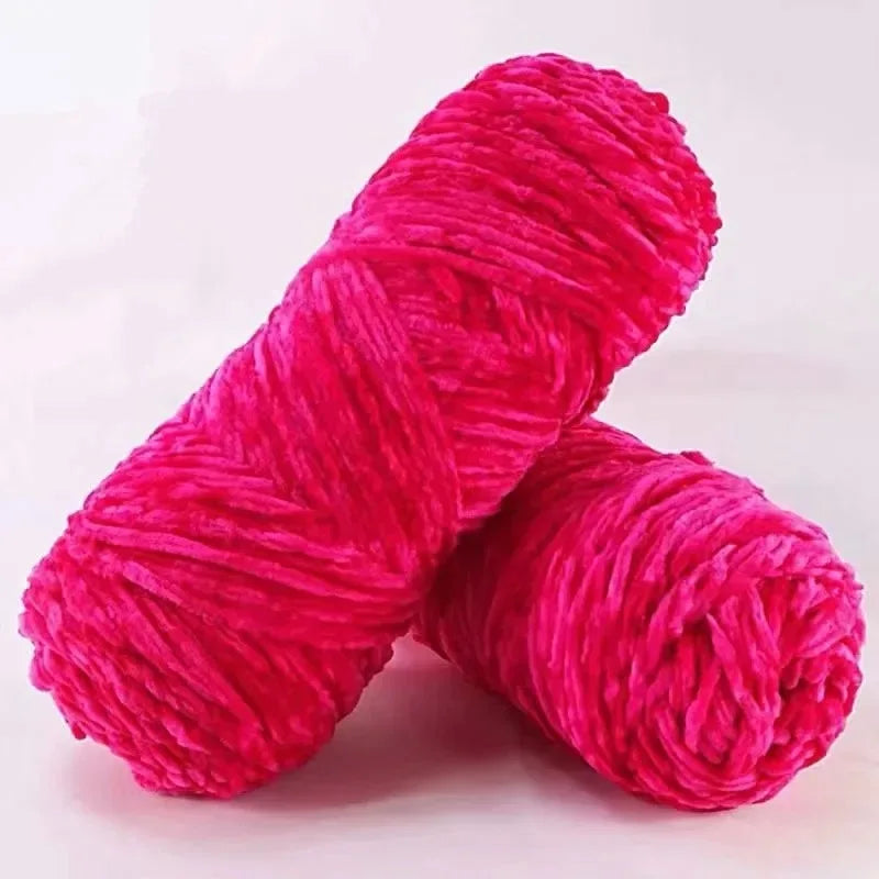 5PC/ Chenille Crochet Yarn