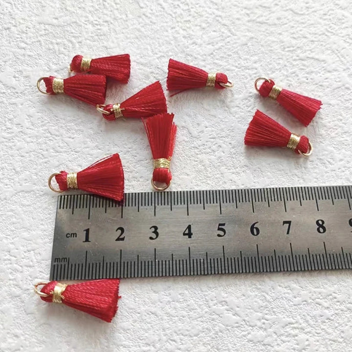 50 PC Mireau 20mm Mini Metal Hanging Ring Tassel