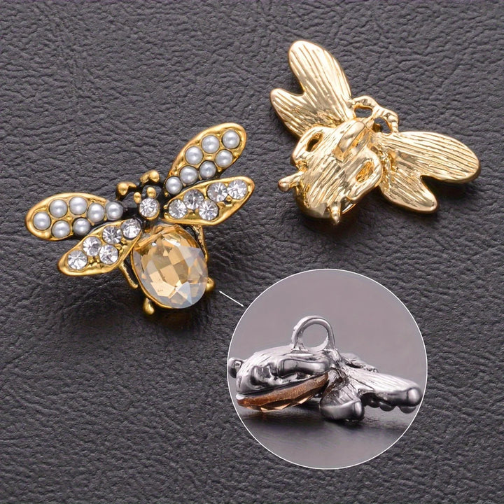 3 PC / Gsoi Rhinestone Buttons