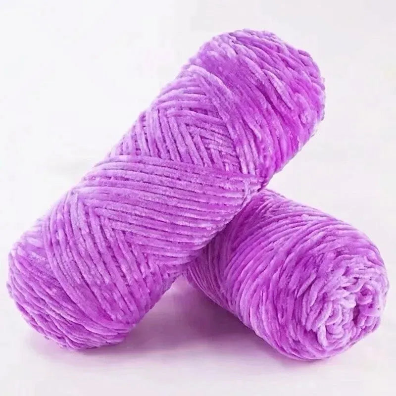 5PC/ Chenille Crochet Yarn