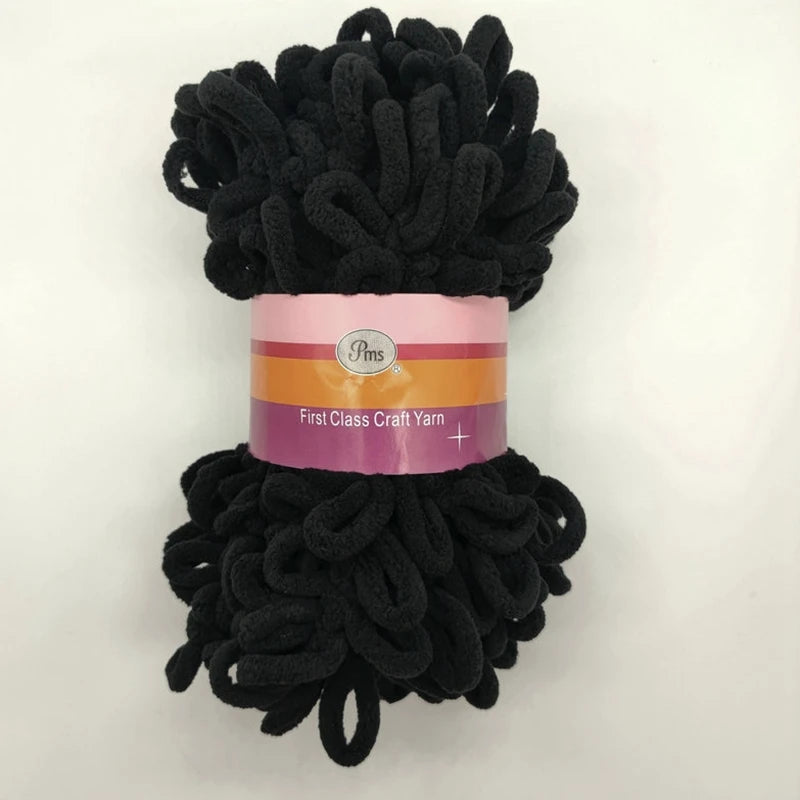 100% Polyester Finger Loops Crochet Yarn