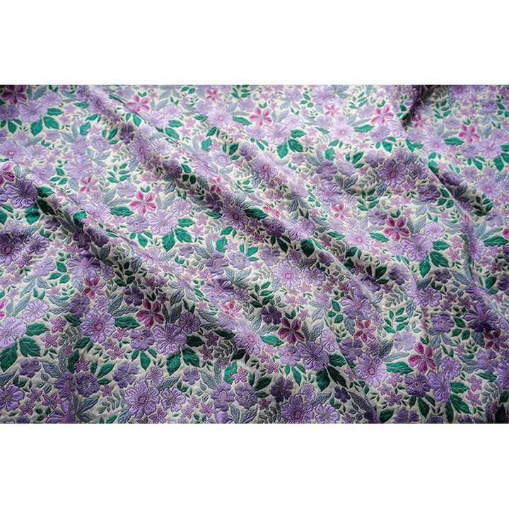 Hamza Lavender Floral Jacquard Fabric