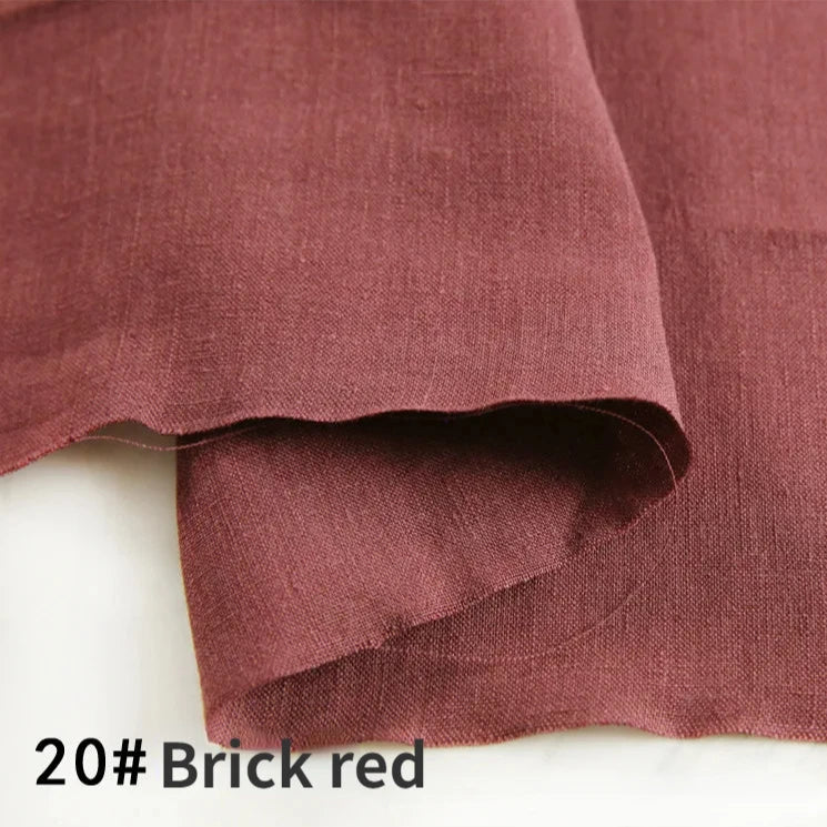 22 Colors / Alim Solid 100% Linen Fabric