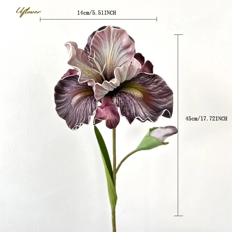 17" Faux Iris Flower Bundle