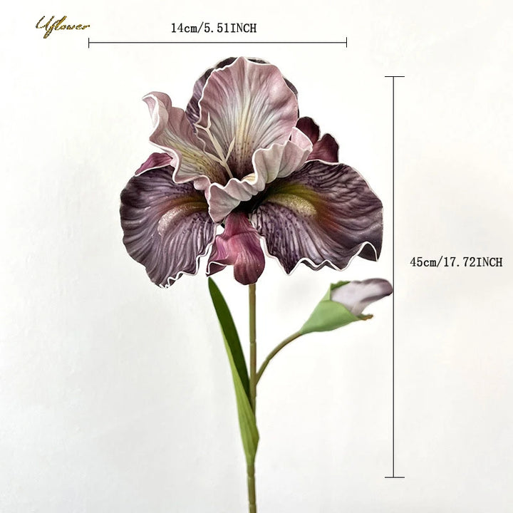 17" Faux Iris Flower Bundle
