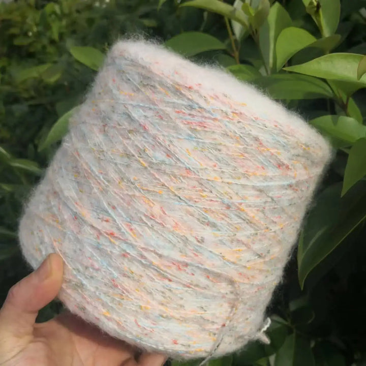 250g Ball Rainbow Faux Mohair Yarn