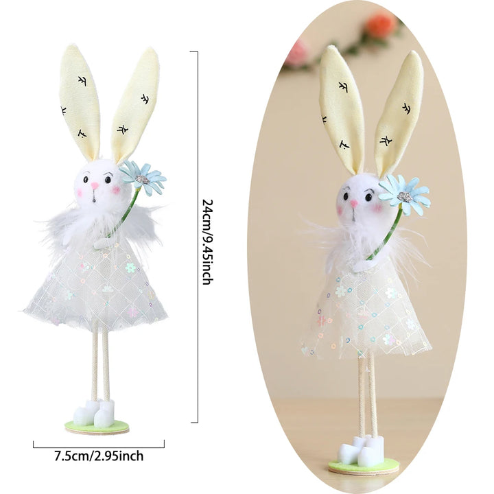 Easter Standing Flower Bunny Fairy Angels