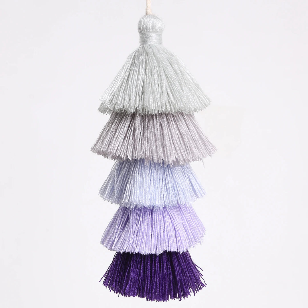Valure 12cm Polyester Cotton 5 Layers Colorful Key Tassels