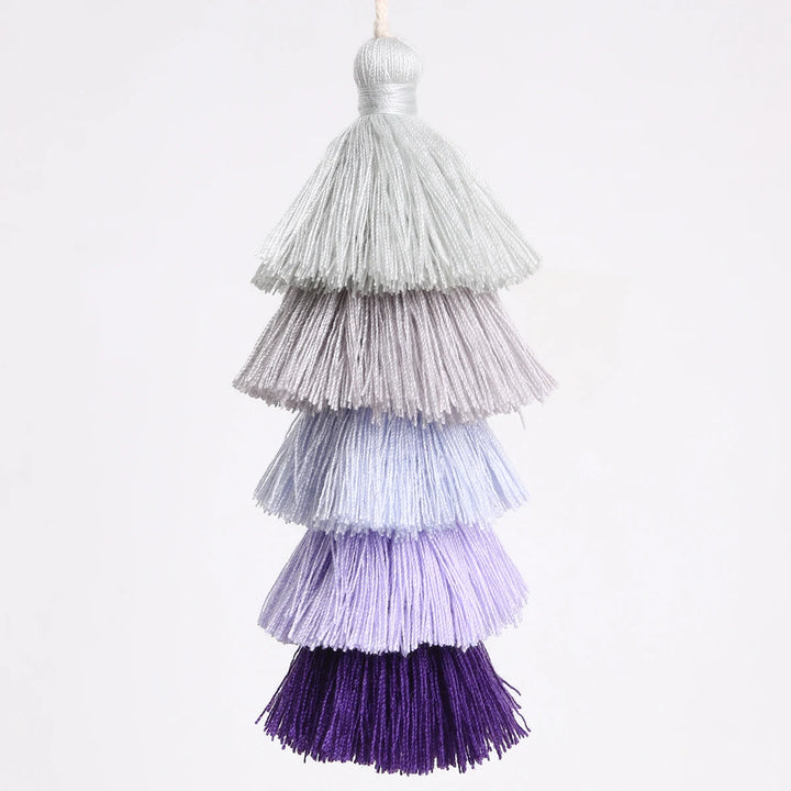 Valure 12cm Polyester Cotton 5 Layers Colorful Key Tassels