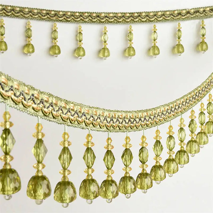 6 YARDS / Geros Beaded Tassel Fringe Trim