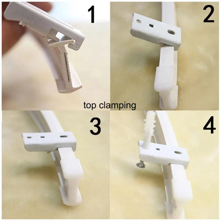 10 PC / Single Side Mounting Drapery Curtain Bracket