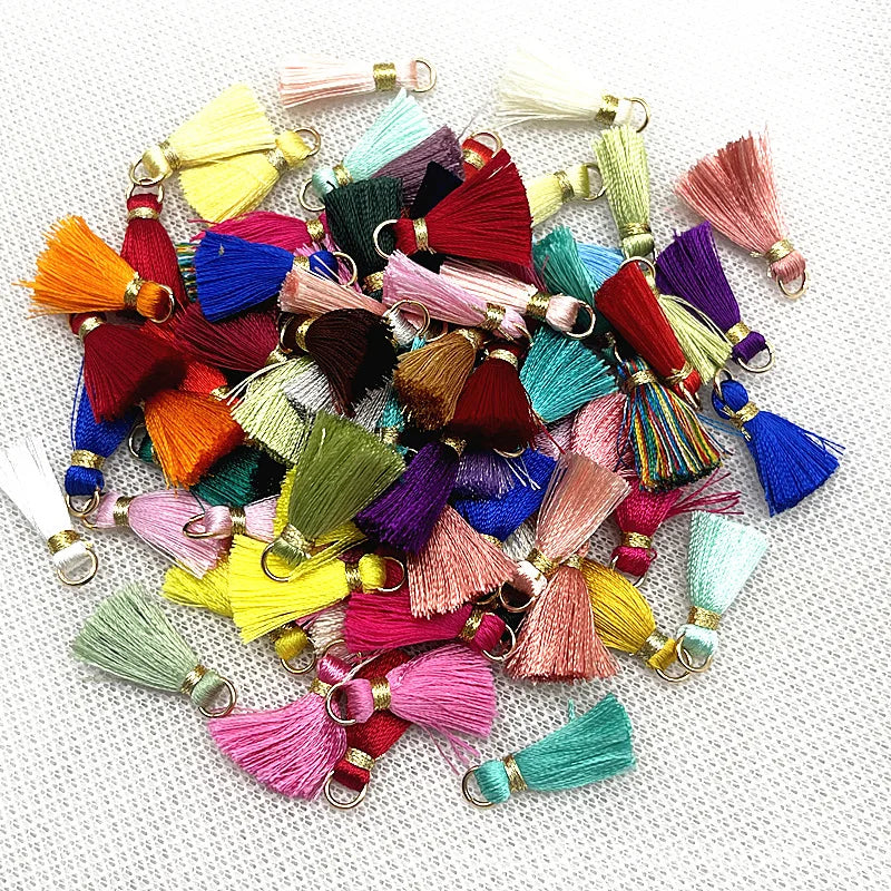 50 PC Mireau 20mm Mini Metal Hanging Ring Tassel