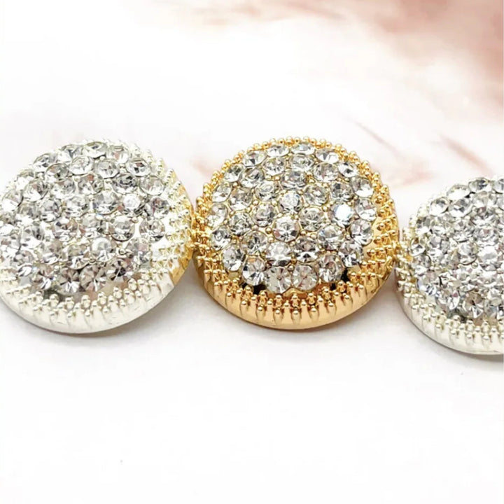 6 PC / Vaosk Rhinestone Buttons