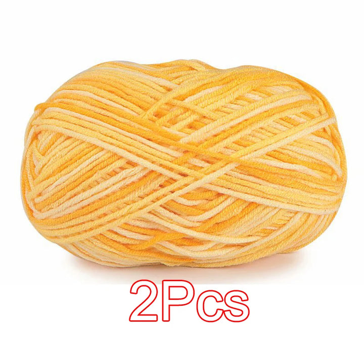 2PC / Tie-dye Crochet Yarn