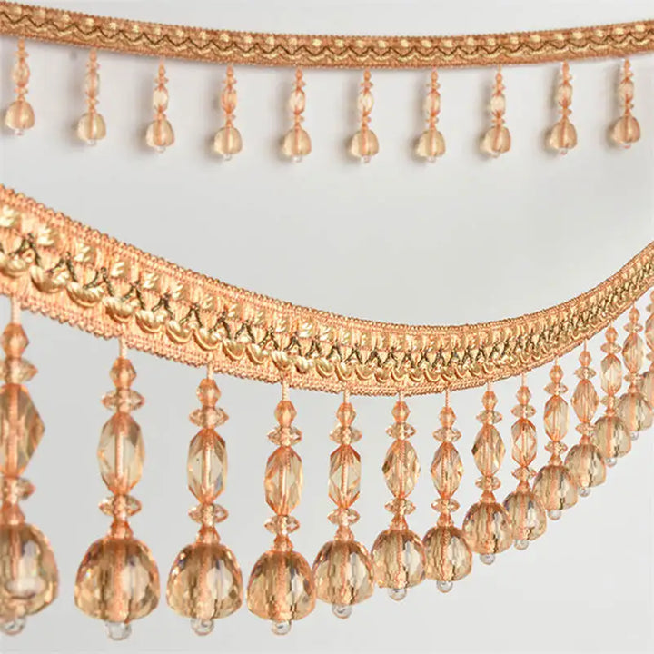 6 YARDS / Geros Beaded Tassel Fringe Trim