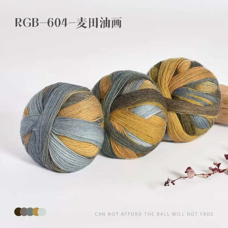 300g Pack Rainbow Wool Yarn