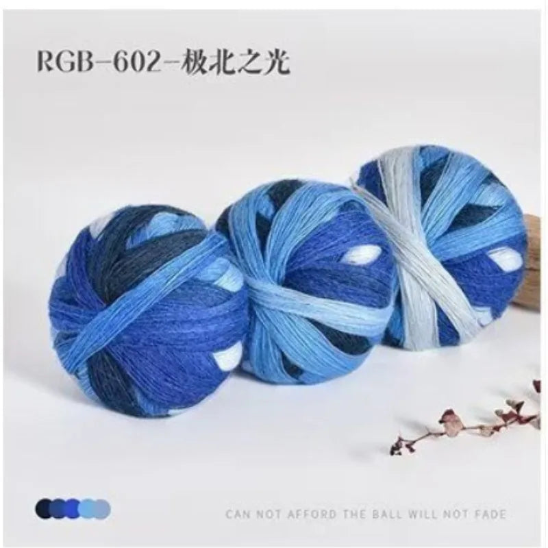 300g Pack Rainbow Wool Yarn