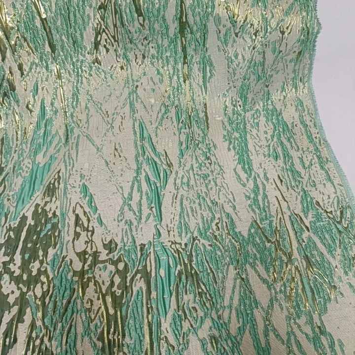 Monique Soft Sheen 3D Abstract Satin Jacquard Fabric