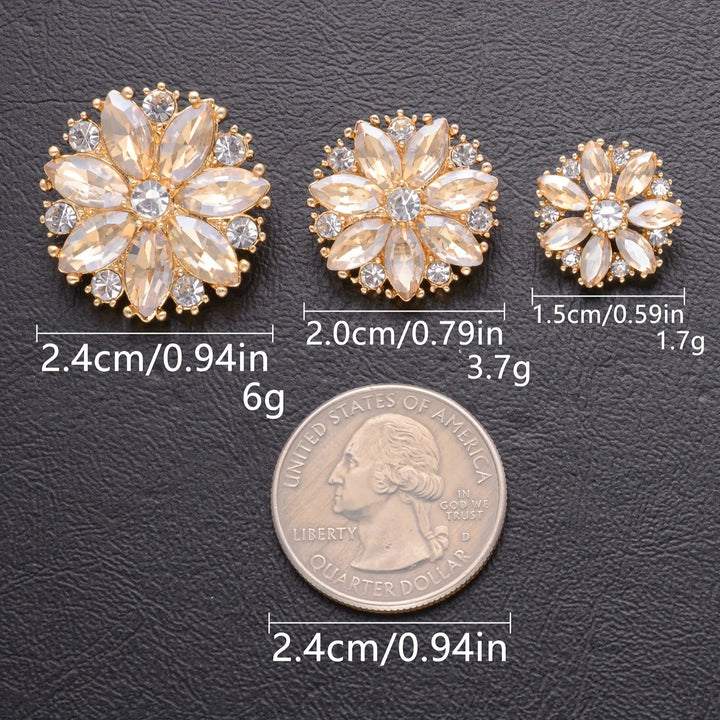 5 PC / Shumila Rhinestone Buttons