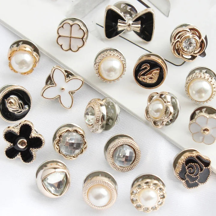 10 PC / Caleb Rhinestone Buttons