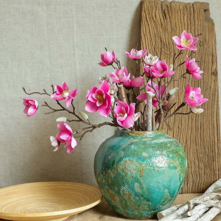 Dew 5 Head Francica Magnolia Artificial Flower