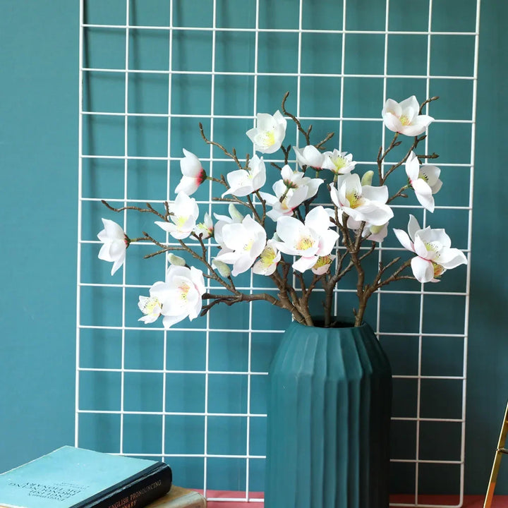 Dew 5 Head Francica Magnolia Artificial Flower