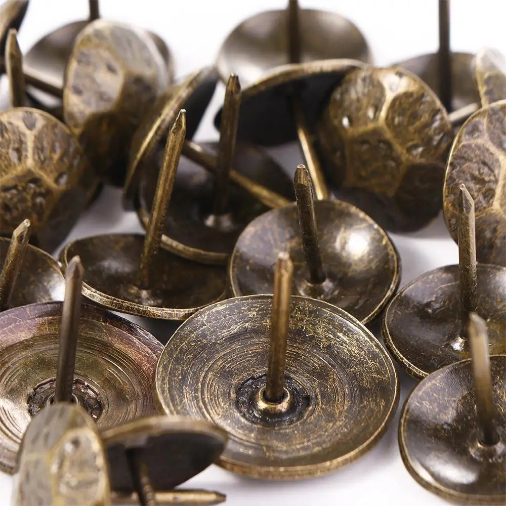 20pcs Furniture Hardware Bronze Turtle Back Decorative Upholstery Nails