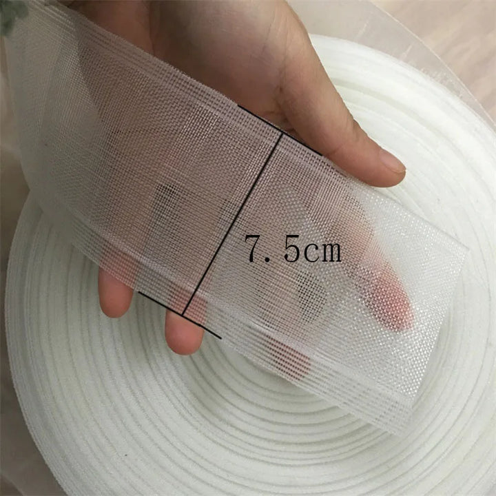 Polyester White Curtain Hook Tape