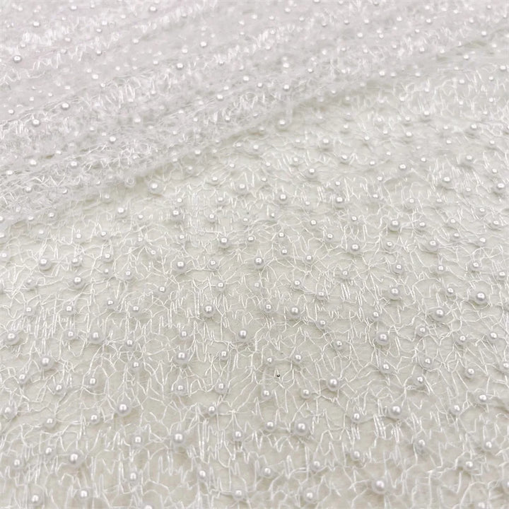 Riva Sequin Beaded Embroidery Glitter Mesh Sparkly Lace Wedding Party Dress Fabric