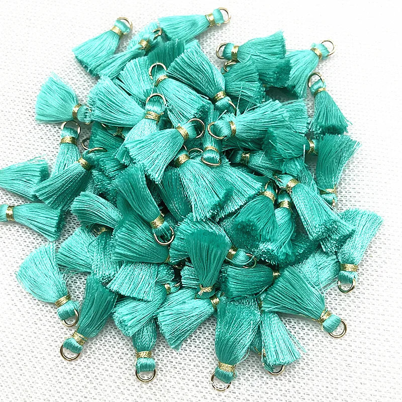 50 PC Mireau 20mm Mini Metal Hanging Ring Tassel