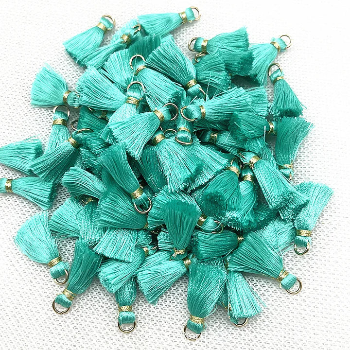 50 PC Mireau 20mm Mini Metal Hanging Ring Tassel