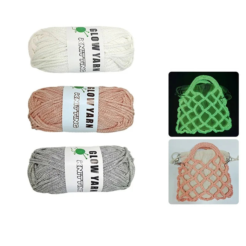 2mm 4mm Luminous Yarn Glow in the Dark Yarn