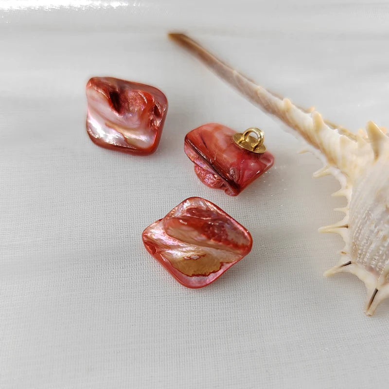 Moex 16MM Irregular Shape Resin Button - 10 PC