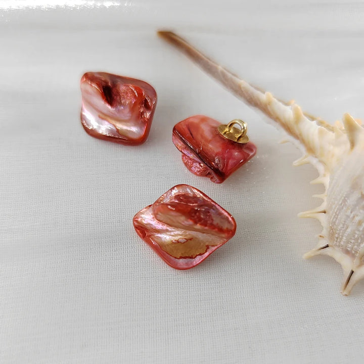 Moex 16MM Irregular Shape Resin Button - 10 PC