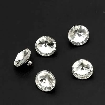 Vainoe 10mm Small Rhinestone Button - 10 PC