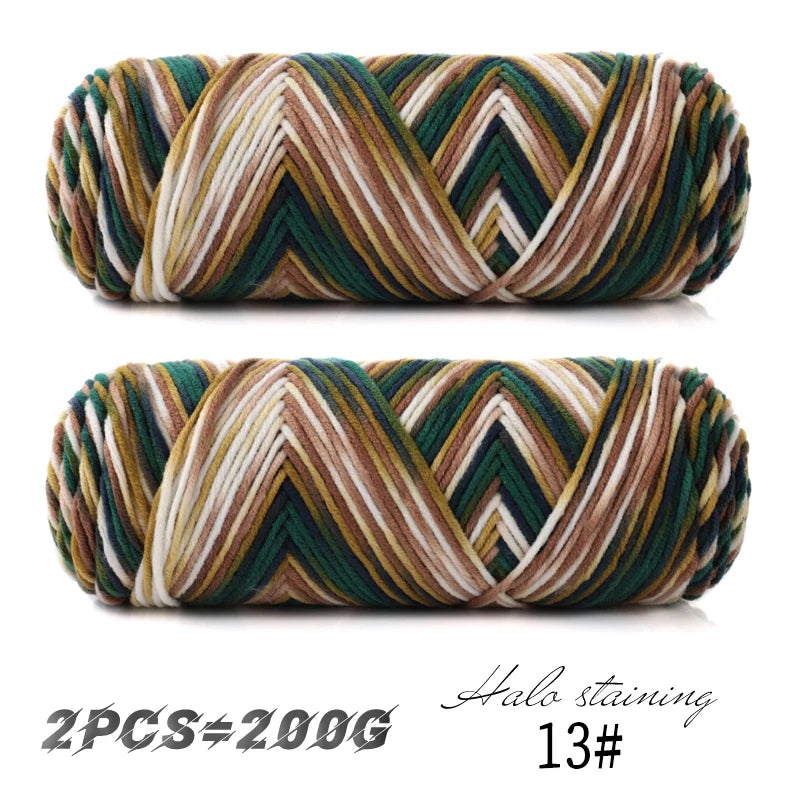 2 PC / Multicolor Acrylic Sweater Yarn