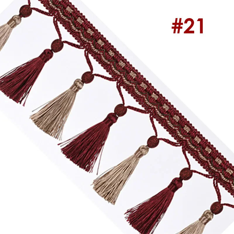 3 YARDS / Junsone Beaded Tassel Fringe Trim